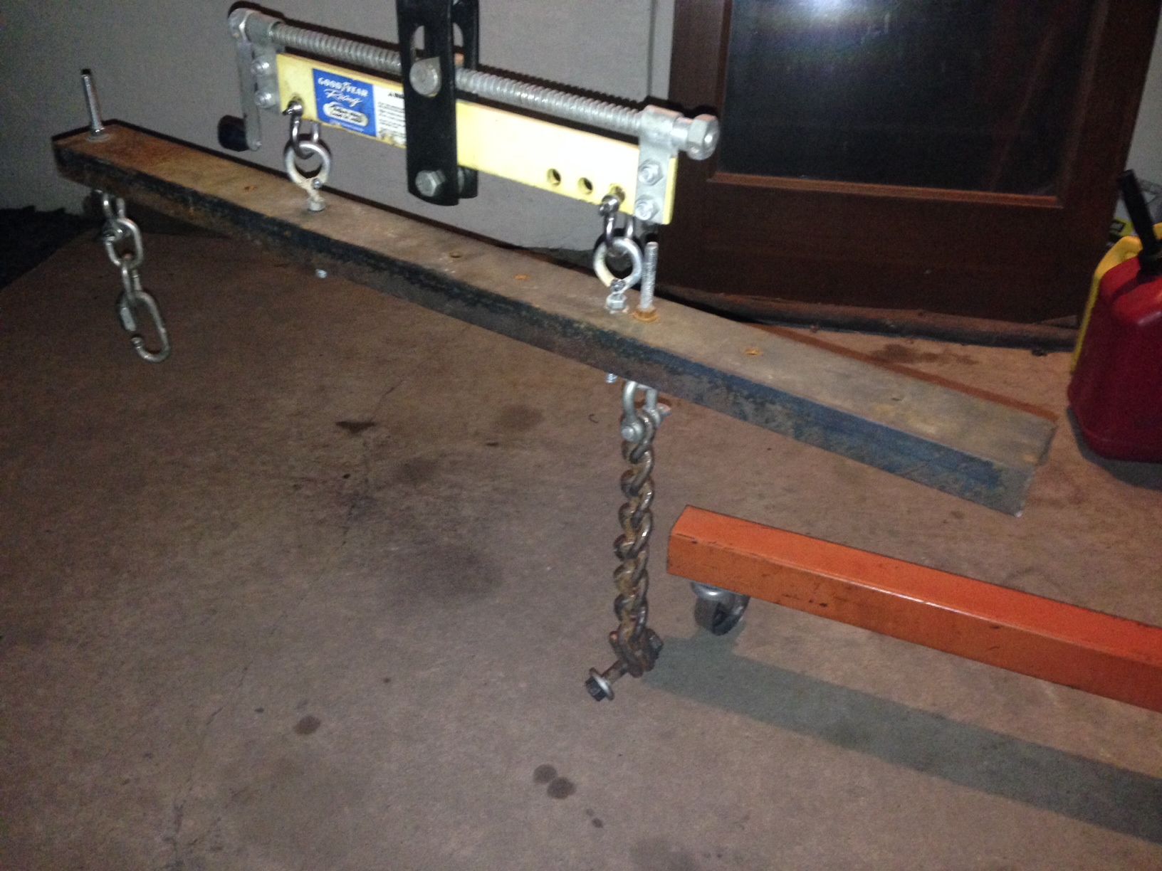 Use of a engine leveler with an m30 •